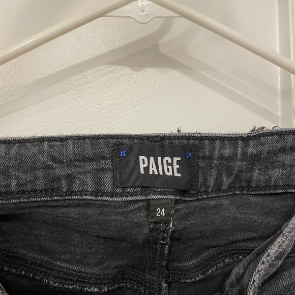 Paige Women’s Dani Cut Off Shorts Black Size 24 - Picture 2 of 12